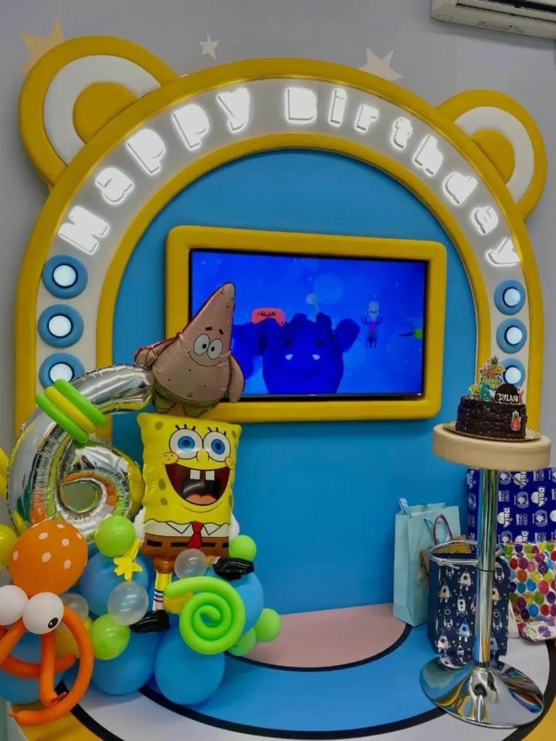 Decoración de cumpleaños Bob Esponja